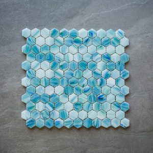 1″ HEX GLAM TROPICAL GLASS